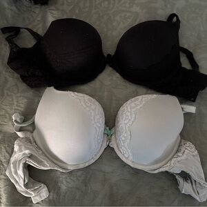 Victoria's Secret Black and White Lace Bras